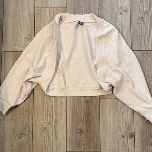 XL Avia Open Front Cream Cardigan